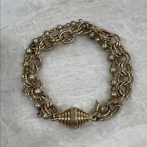 Vintage Designer Sarah Coventry Multi Chain Bracelet